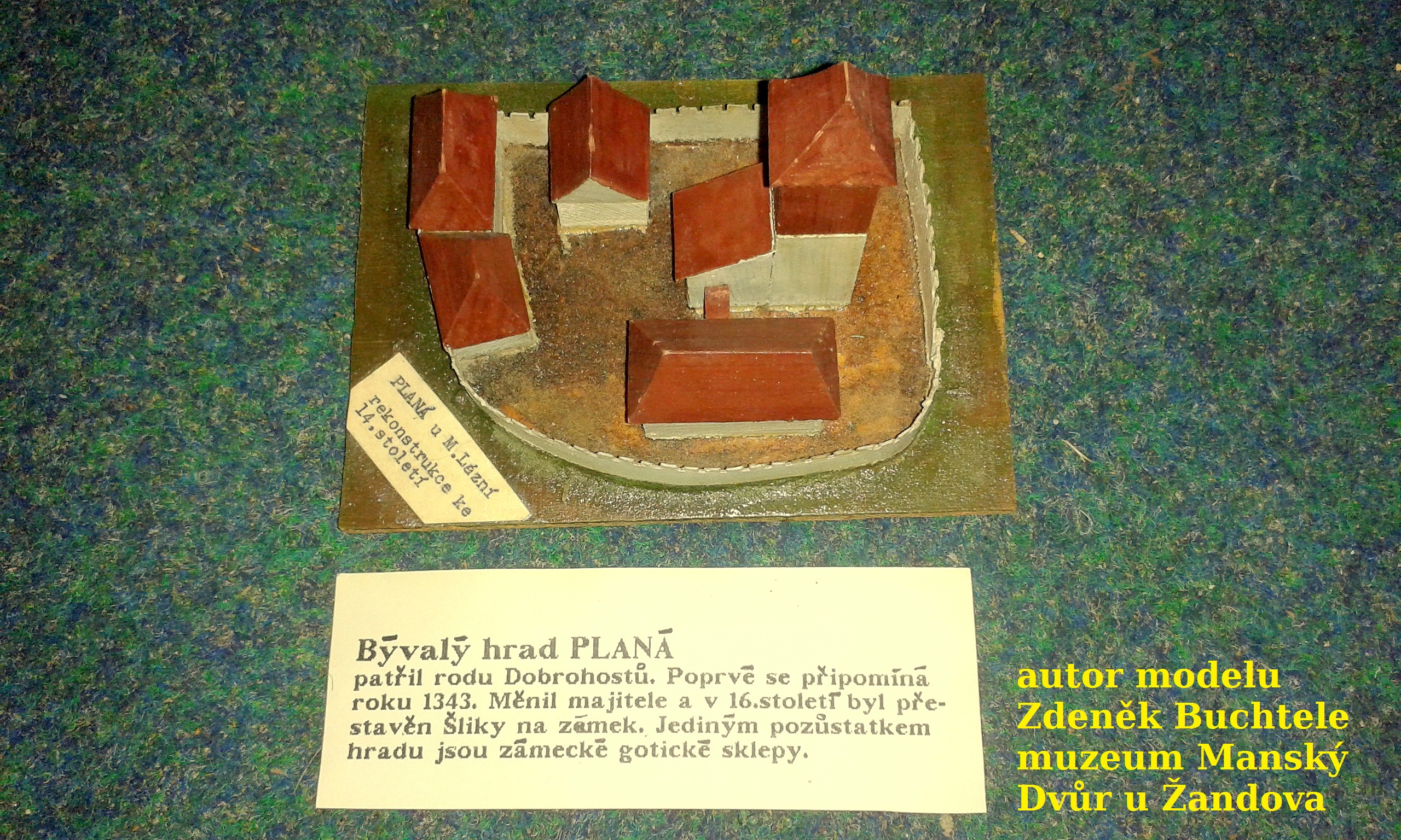 model - hrad Planá 1