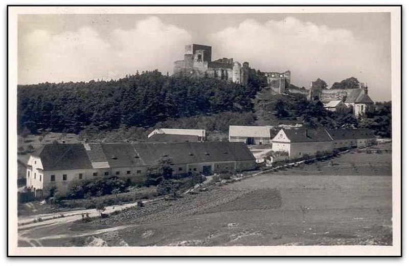 staré foto - hrad Rabí 1951