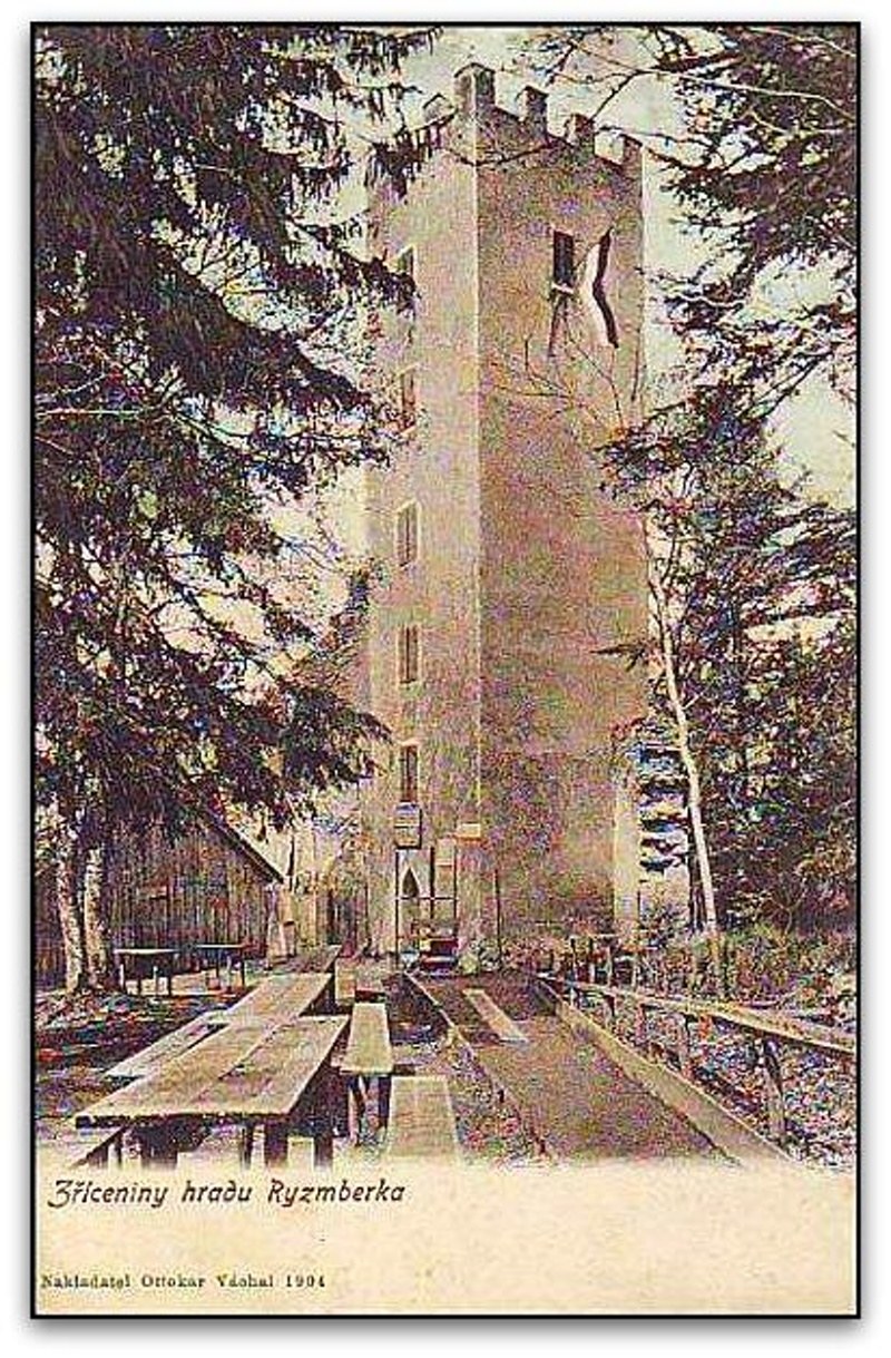 staré foto - hrad Rýzmberk 1904