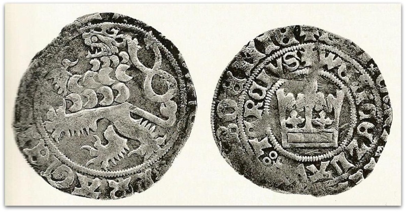 mince - pražský groš Václava IV. ( 1378 - 1419 )